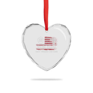 Faith Freedom 250 Years Heart Crystal Glass Ornament Christian USA 250th Anniversary TS11 Print Your Wear