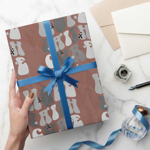 Faith Hope Cure Melanoma Awareness Wrapping Paper Roll Skin Cancer Fighter TS12 Mocha Print Your Wear