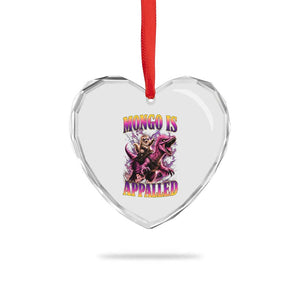 Fantasy Book Reader Geeky Cat Lover Heart Crystal Glass Ornament Mongo Is Appalled