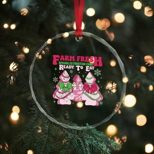 Farm Fresh Xmas Tree Cakes Coquette Crystal Glass Ornament TS09 Print Your Wear