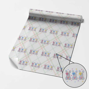 Faux Yarn Easter Bunny Effect Printed Wrapping Paper Roll Coquette Aesthetic Gift TS12 Christmas Plaid Print Your Wear
