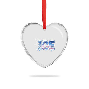 Fck Ice Heart Crystal Glass Ornament Sarcastic Immigration Protest TS10 Print Your Wear