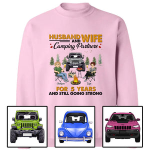 Custom JP Shirts, Husband And Wife Camping Partners For Years And Still Going Strong Apparel CTM Custom - Printyourwear