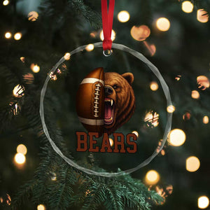 Fear The Bear Football Crystal Glass Ornament Game Day Sports Fan Gift TS12 Print Your Wear