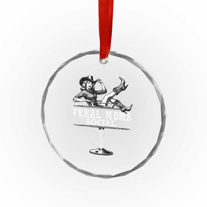 Feral Moms Social Club Crystal Glass Ornament Western Cowgirl Mom Mother’s Day Gift TS14 Print Your Wear