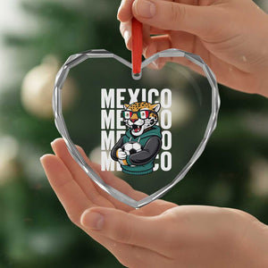 Fierce Mexico Jaguar Soccer Pride Fan Gift Heart Crystal Glass Ornament TS12 Print Your Wear