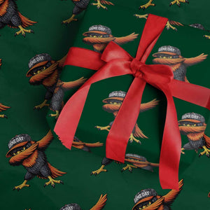 Fierce Oriole Spirit Graphic Wrapping Paper Roll Cool Game Day Sports Fan TS02 Green Print Your Wear