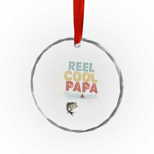 Fishing Dad Crystal Glass Ornament Reel Cool Papa Retro Vintage TS02 Print Your Wear