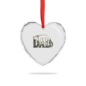 Fishing Dad Heart Crystal Glass Ornament Funny Angler Fathers Day Gift TS12 Print Your Wear