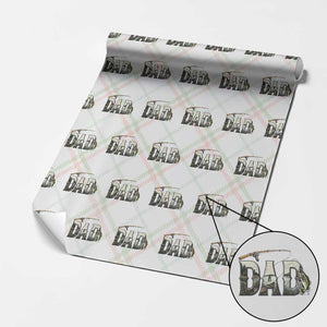 Fishing Dad Wrapping Paper Roll Funny Angler Fathers Day Gift TS12 Christmas Plaid Print Your Wear