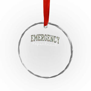 Floral Emergency Department Crystal Glass Ornament ER Nurse Gift TS10 Print Your Wear