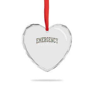 Floral Emergency Department Heart Crystal Glass Ornament ER Nurse Gift TS10 Print Your Wear