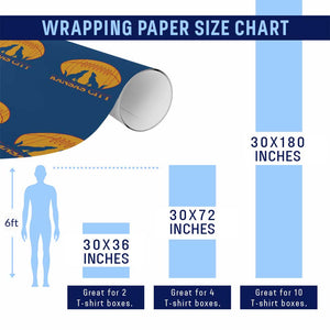 Football Lover Gift Wrapping Paper Roll Midwest Wolf Spirit TS12 Print Your Wear