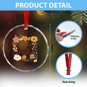 Foxtrots Deltas Tangos Boho Floral Crystal Glass Ornament Funny Offensive TS02 Print Your Wear