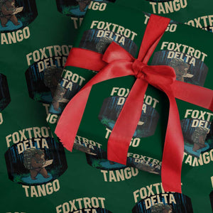 Foxtrots Deltas Tangos Funny Bear Resist Wrapping Paper Roll Protect Our National Parks TS02 Green Print Your Wear