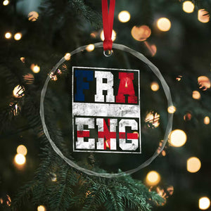 FRA ENG France England Flag Graphic Crystal Glass Ornament French English Country Pride TS02 Print Your Wear
