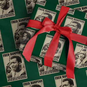 Fred Hampton Quote Wrapping Paper Roll You Can Kill A Revolutionary But You Cant Kill The Revolution TS11 Green Print Your Wear