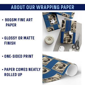 Fred Hampton Quote Wrapping Paper Roll You Can Kill A Revolutionary But You Cant Kill The Revolution TS11 Print Your Wear