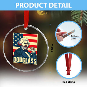 Frederick Douglass American Hero Crystal Glass Ornament Black History Month Gift TS12 Print Your Wear
