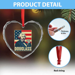 Frederick Douglass American Hero Heart Crystal Glass Ornament Black History Month Gift TS12 Print Your Wear