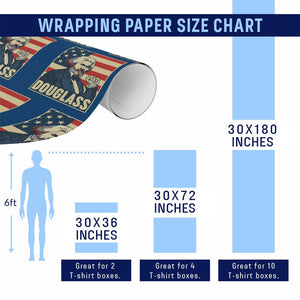 Frederick Douglass American Hero Wrapping Paper Roll Black History Month Gift TS12 Print Your Wear