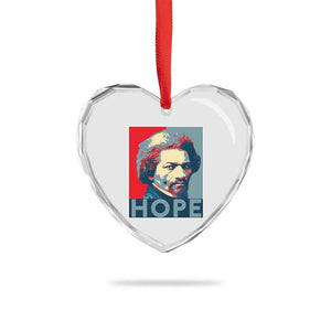 Frederick Douglass Hope Poster Heart Crystal Glass Ornament African American Heritage TS12 Print Your Wear