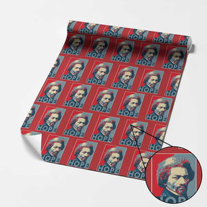 Frederick Douglass Hope Poster Wrapping Paper Roll African American Heritage TS12 Red Print Your Wear