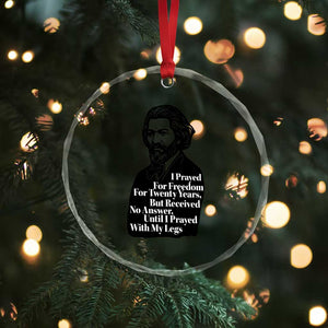Frederick Douglass Inspirational Quote Crystal Glass Ornament Black History Month TS14 Print Your Wear