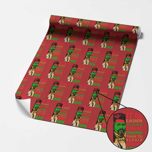 Frederick Douglass Pride Quote Wrapping Paper Roll Black History Month TS14 Red Print Your Wear