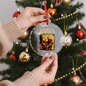 Frederick Douglass Quote Crystal Glass Ornament Once You Learn to Read TS14 Print Your Wear
