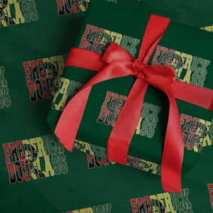 Frederick Douglass Wrapping Paper Roll Pan African Flag Black History Month TS14 Green Print Your Wear