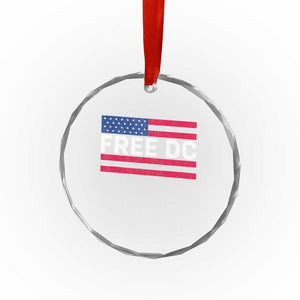 Free DC Patriotic Crystal Glass Ornament Defend Washington D.C. Statehood American Flag TS02 Print Your Wear