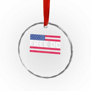 Free DC Patriotic Crystal Glass Ornament Defend Washington D.C. Statehood American Flag TS02 Print Your Wear