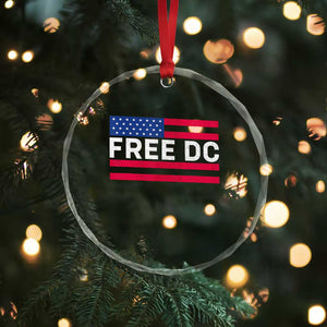 Free DC Patriotic Crystal Glass Ornament Defend Washington D.C. Statehood American Flag TS02 Print Your Wear