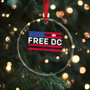 Free DC Patriotic Crystal Glass Ornament Defend Washington D.C. Statehood American Flag TS02 Print Your Wear