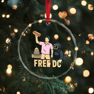 Free DC Sandwich Guy Crystal Glass Ornament Washington DC Pride Political Satire TS02 Print Your Wear