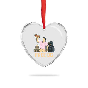Free DC Sandwich Guy Heart Crystal Glass Ornament Washington DC Pride Political Satire TS02 Print Your Wear