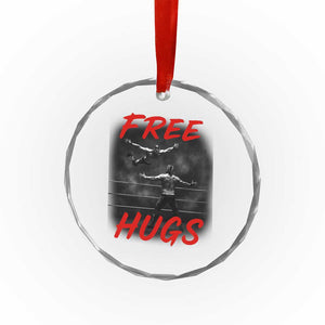 Free Hugs Wrestling Crystal Glass Ornament Funny Luchador Mexican Wrestler TS10 Print Your Wear