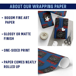 Free Hugs Wrestling Wrapping Paper Roll Funny Luchador Mexican Wrestler TS10 Print Your Wear