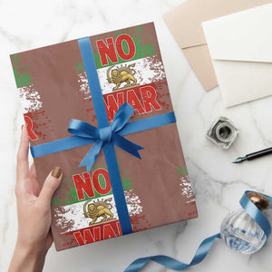 Free Iran Flag Wrapping Paper Roll No War Support Iranian Freedom TS14 Mocha Print Your Wear