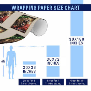 Free Iran Lion Wrapping Paper Roll Freedom Resistance Solidarity Movement Gift TS12 Print Your Wear