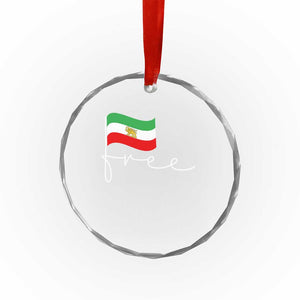 Free Iran Persian Flag Crystal Glass Ornament Iranian Freedom Supporters Revolution TS02 Print Your Wear