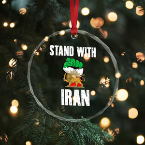 Free Iran Support Iranian MIGA Crystal Glass Ornament Stand With Iran TS14 Print Your Wear