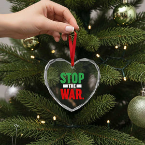 Free Iran Support Iranian MIGA Heart Crystal Glass Ornament Stop The War TS14 Print Your Wear