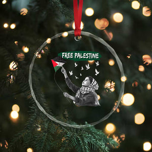 Free Palestine Crystal Glass Ornament Gaza Palestinian Flag TS10 Print Your Wear