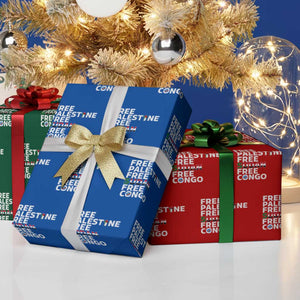 Free Palestine Sudan Congo Wrapping Paper Roll Human Rights Activist Justice and Solidarity TS02 Print Your Wear