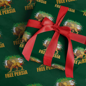 Free Persian Wrapping Paper Roll Iran Flag Lion And Sun Persian Pride Iranian Protests TS11 Green Print Your Wear