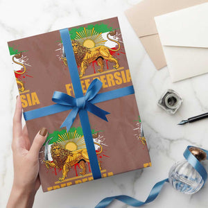 Free Persian Wrapping Paper Roll Iran Flag Lion And Sun Persian Pride Iranian Protests TS11 Mocha Print Your Wear