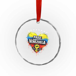 Free Venezuela Crystal Glass Ornament Freedom Venezuelan Flag Hand Fist Graphic TS11 Print Your Wear