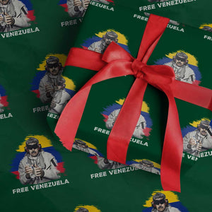 Free Venezuela Maduro Wrapping Paper Roll Political Satire TS02 Green Print Your Wear